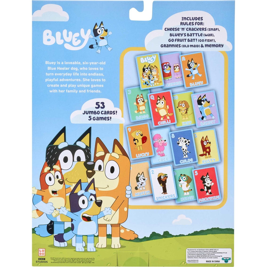 Moose Toys Bluey 5 in 1 Card Game Set - Image 2 of 6