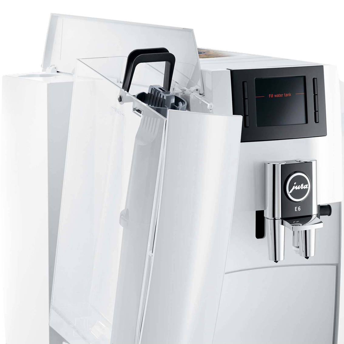 Jura E 6 Piano White Automatic Coffee Machine - Image 5 of 8