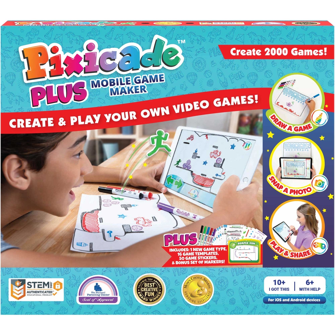 Pixicade Video Game Maker, STEM Kit to Create & Play Your Own Video Games