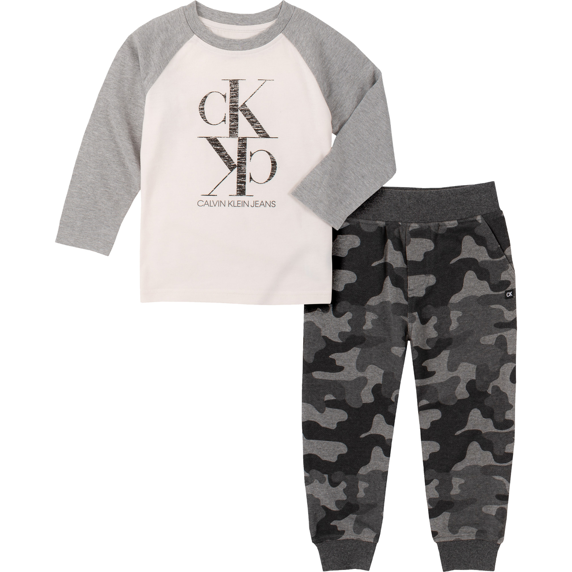 Calvin Klein Little Boys Shirt And Joggers 2 Pc. Set | Boys 4-7x ...