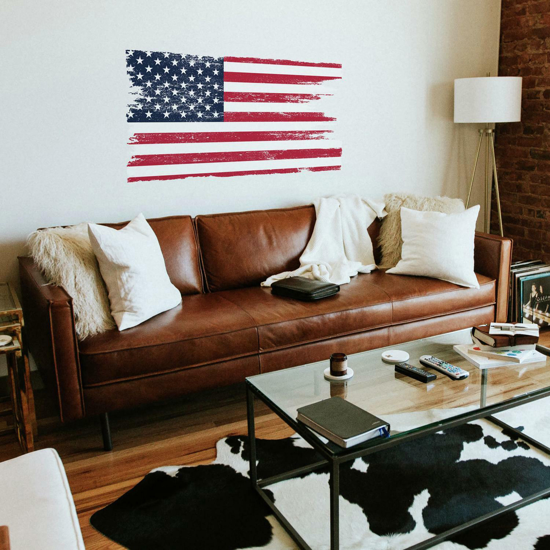 RoomMates Distressed American Flag Giant Peel and Stick Wall Decals - Image 5 of 5