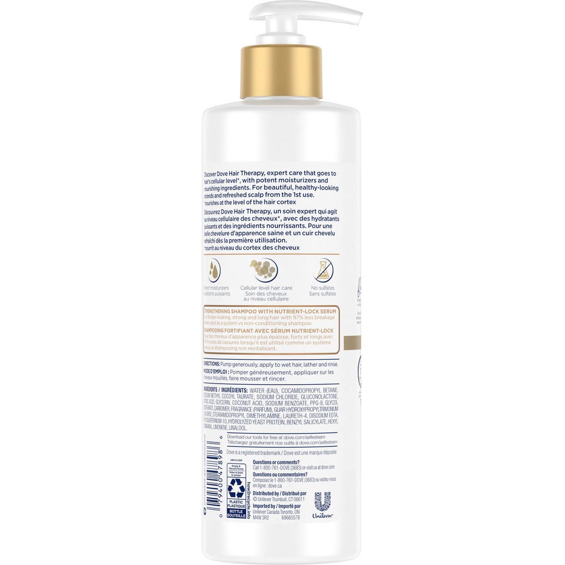 Dove Beauty Hair Therapy Breakage Remedy Shampoo, 13.5 oz. - Image 2 of 3