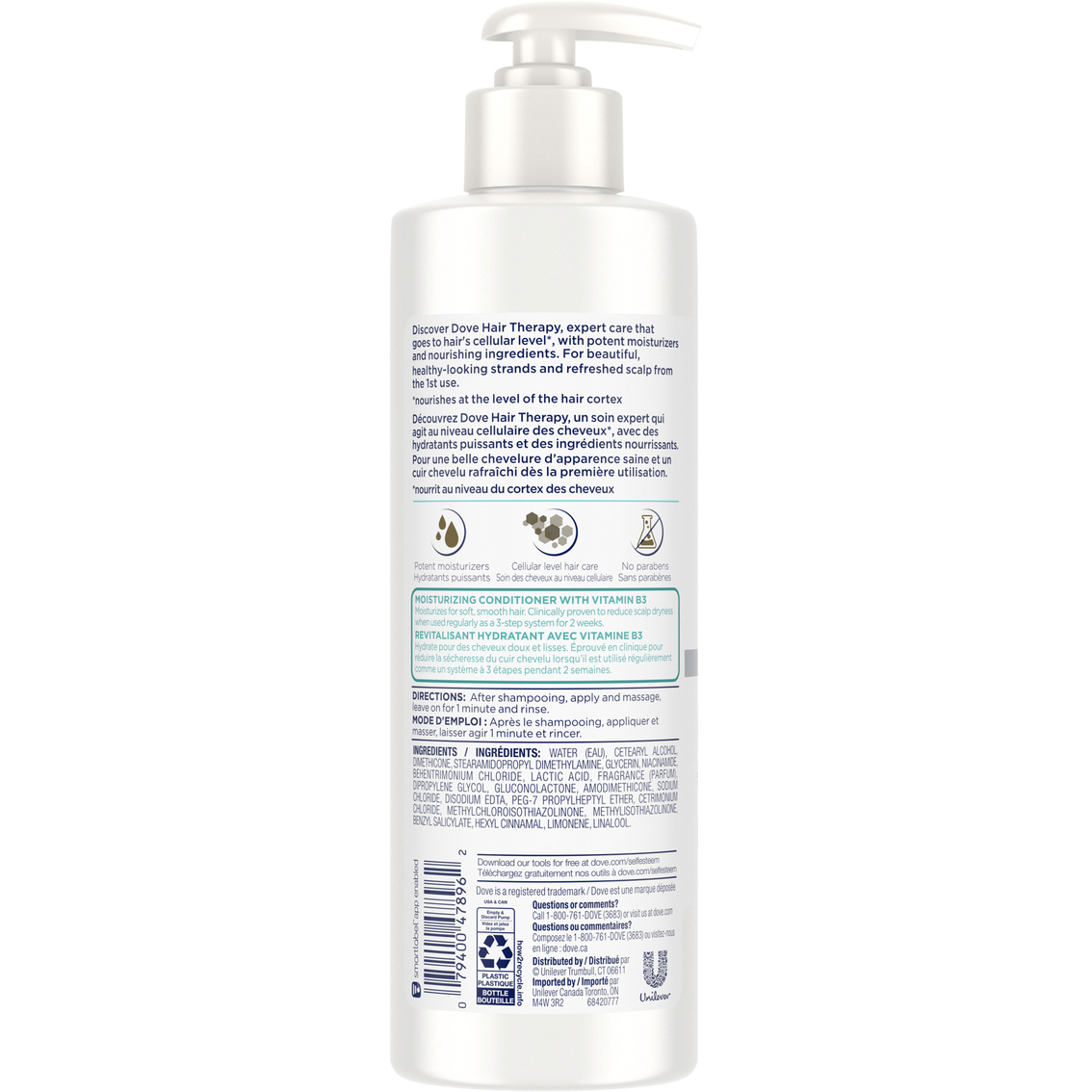 Dove Hair Therapy Conditioner Dry Scalp Therapy, 13.5 oz. - Image 2 of 3