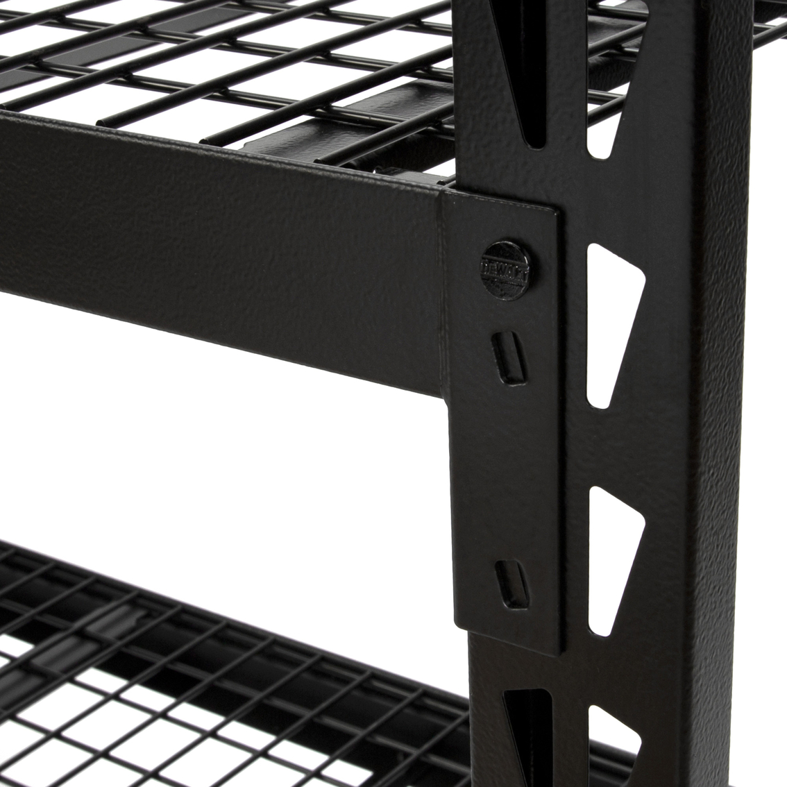 DeWalt 4 ft. Tall Black Frame 3 Shelf Steel Wire Deck Industrial Storage Rack - Image 3 of 8
