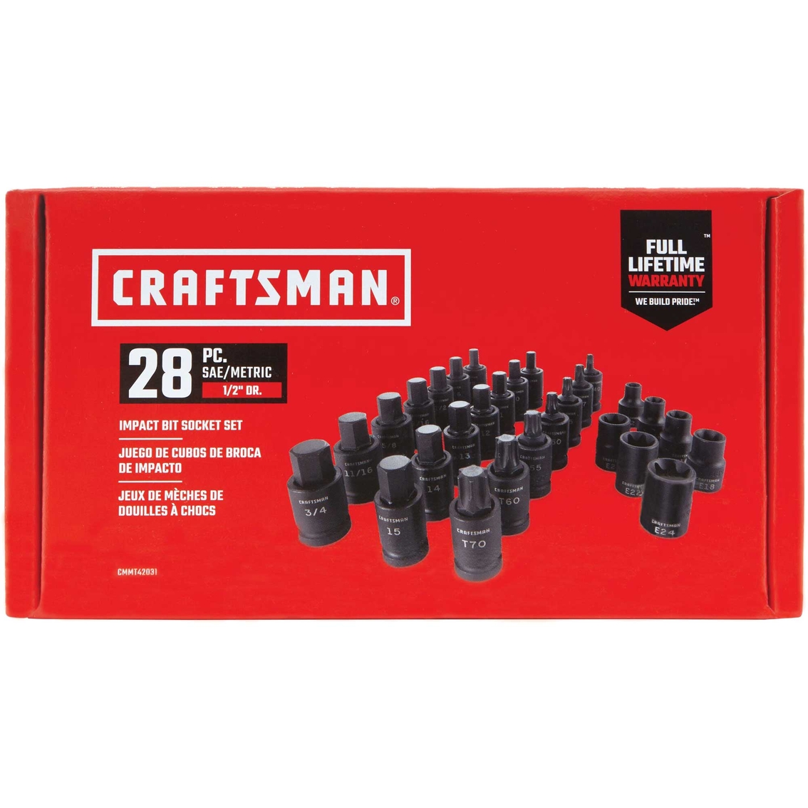 Craftsman SAE 1/2 in. Drive Impact Bit 28 pc. Socket Set - Image 2 of 2