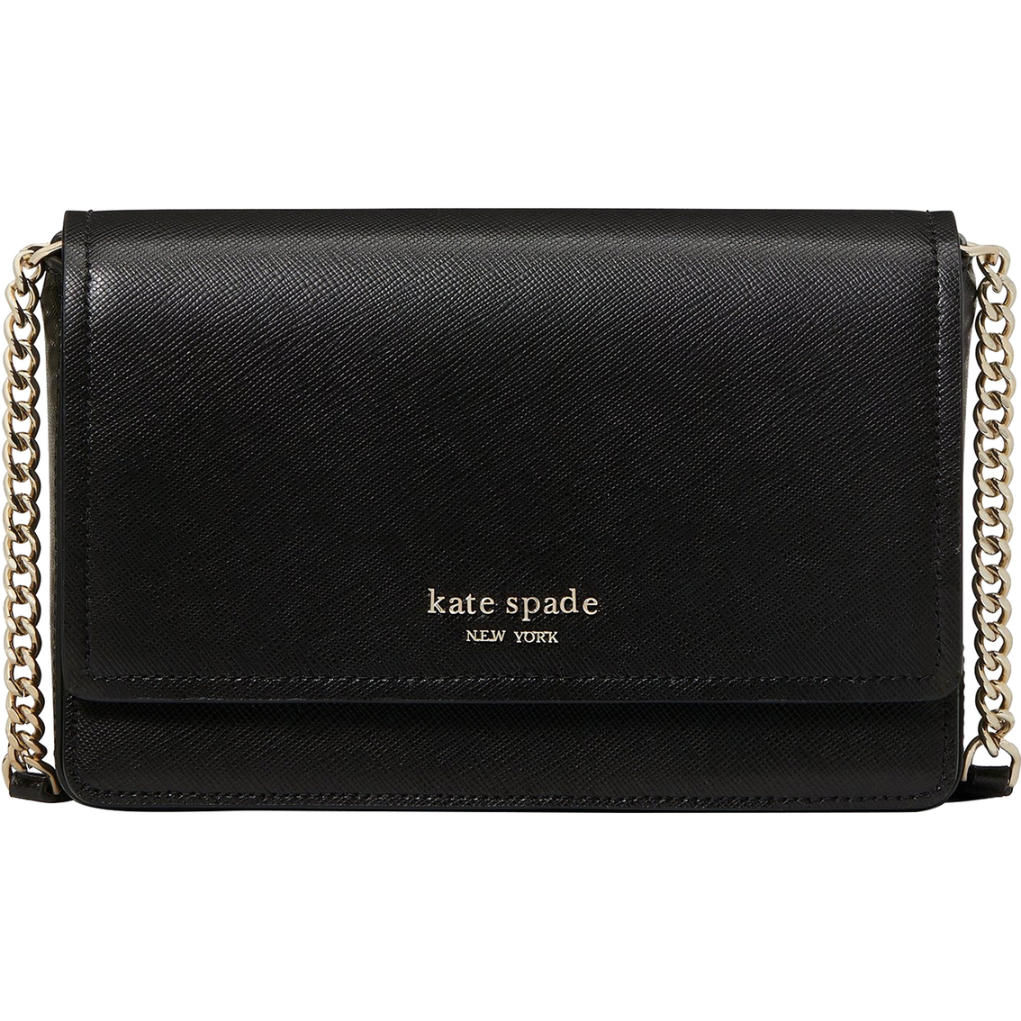 Kate Spade New York Spencer Saffiano Leather Flap Chain Wallet ...