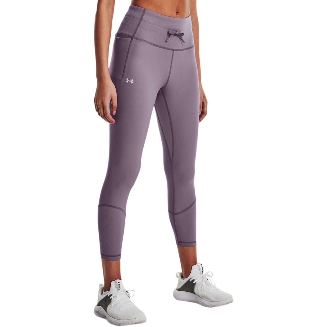 Under Armour Meridian Rib Waistband Ankle Leggings, Leggings, Clothing &  Accessories