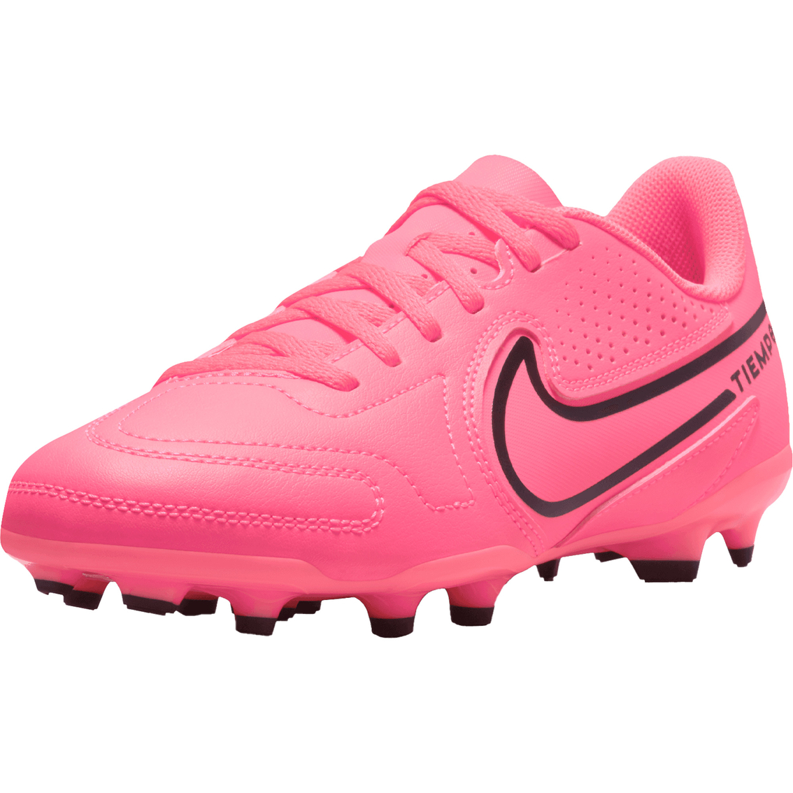 Nike Girls Jr Tiempo 9 Club Firm Ground and Multi Ground Soccer Cleats - Image 3 of 9