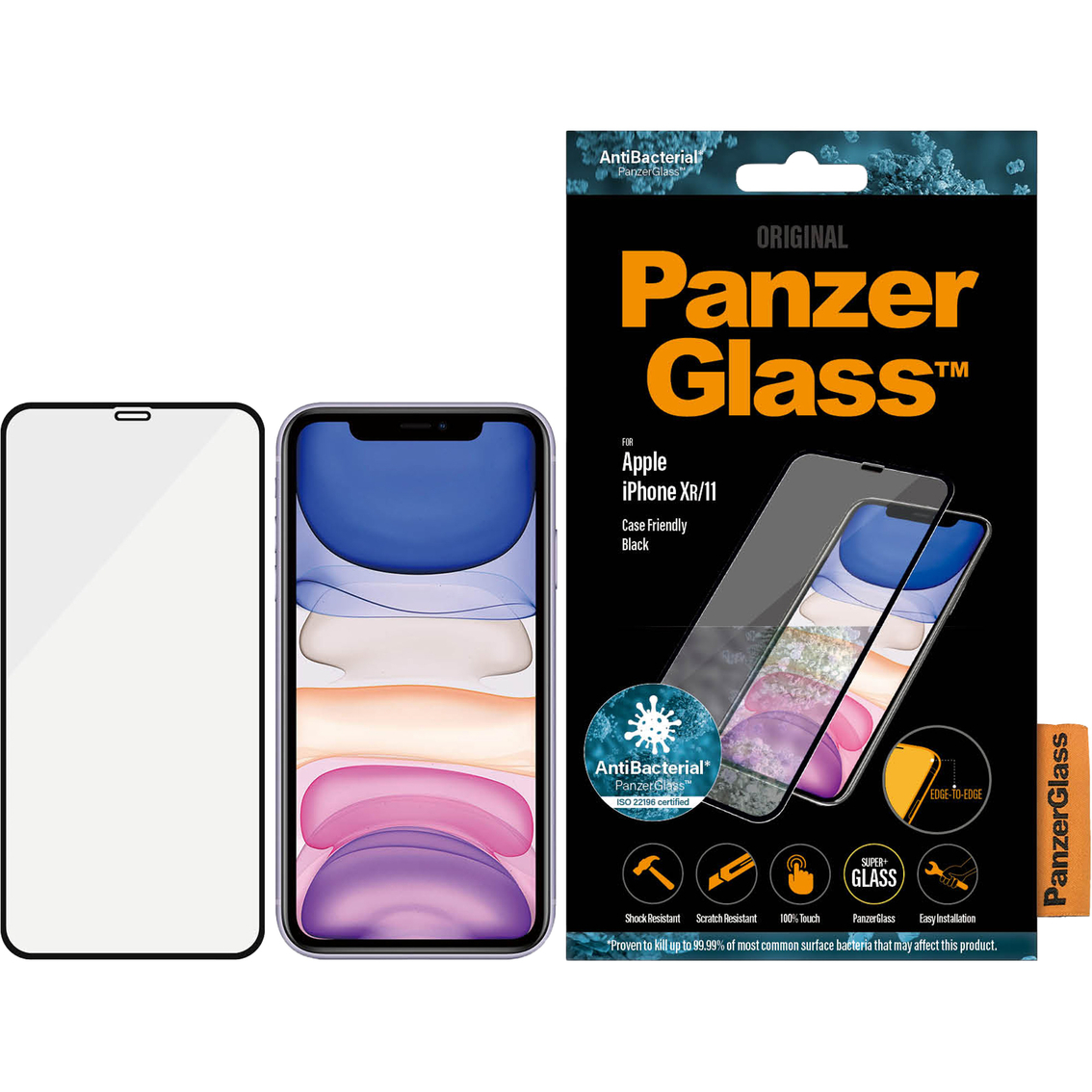 Panzer Glass Screen Protector for iPhone Xr and iPhone 11 - Image 2 of 6