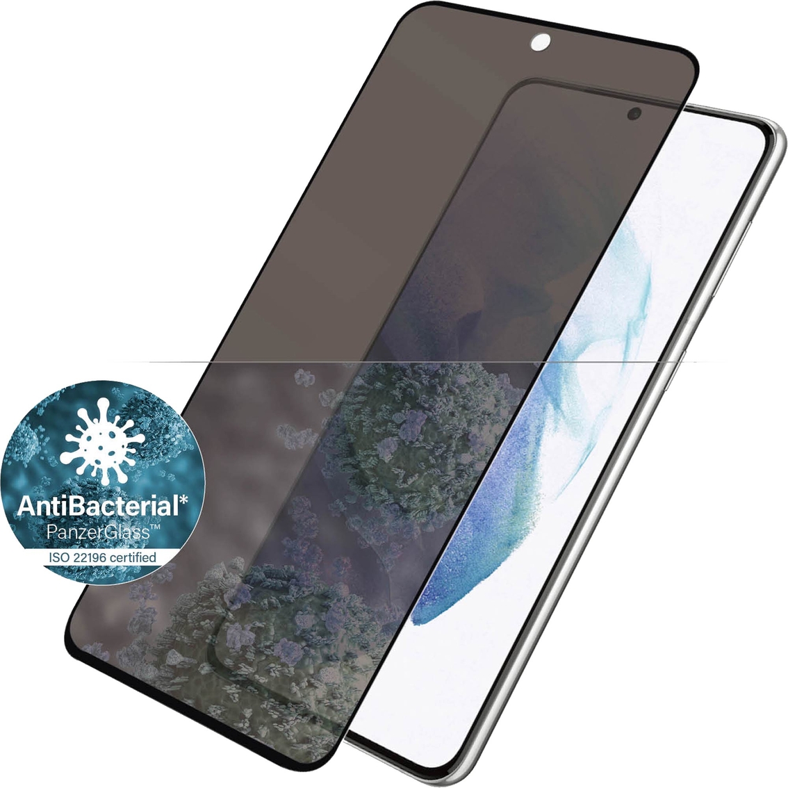 PanzerGlass Privacy Screen Protector for Samsung Galaxy S21+ 5G - Image 4 of 6