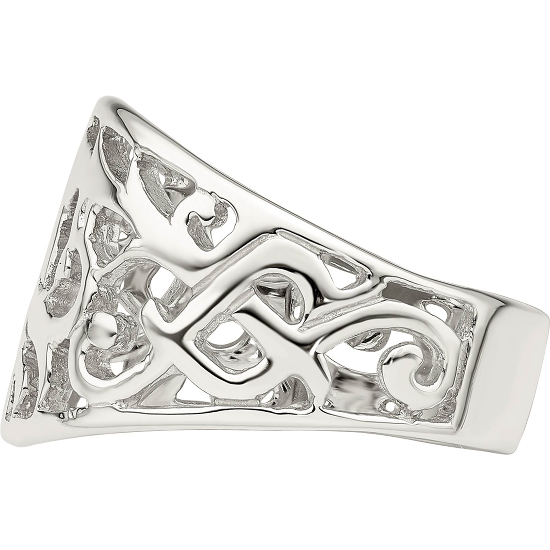 Sterling Silver Swirl Ring - Image 3 of 5