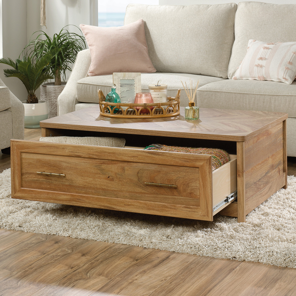 Sauder Coral Cape Coffee Table - Image 2 of 9