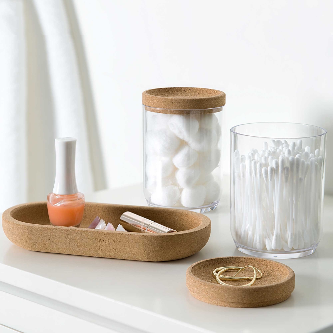 Allure Canister Set with Cork Tray - Image 3 of 3