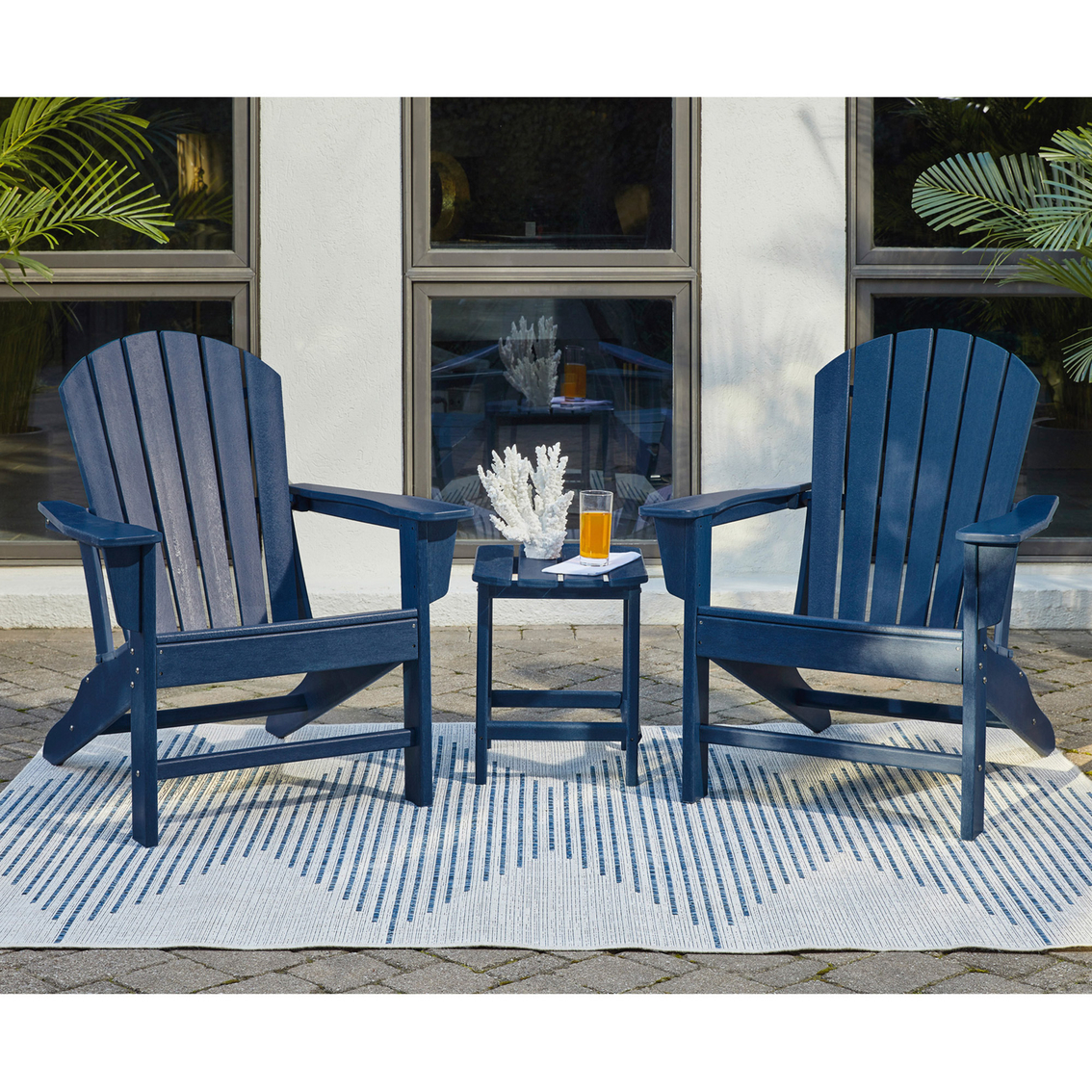 Signature Design by Ashley Sundown Treasure Adirondack Chairs & End Table 3 pc. Set - Image 5 of 7