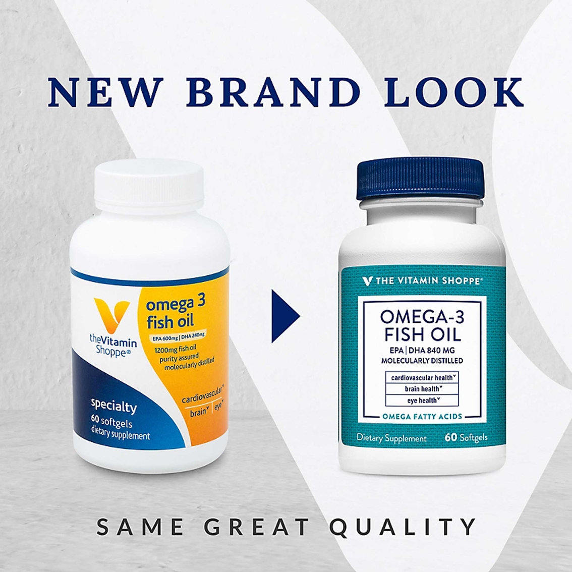 The Vitamin Shoppe Omega-3 Fish Oil EPA /DHA 840mg Softgels 60 ct. - Image 4 of 4