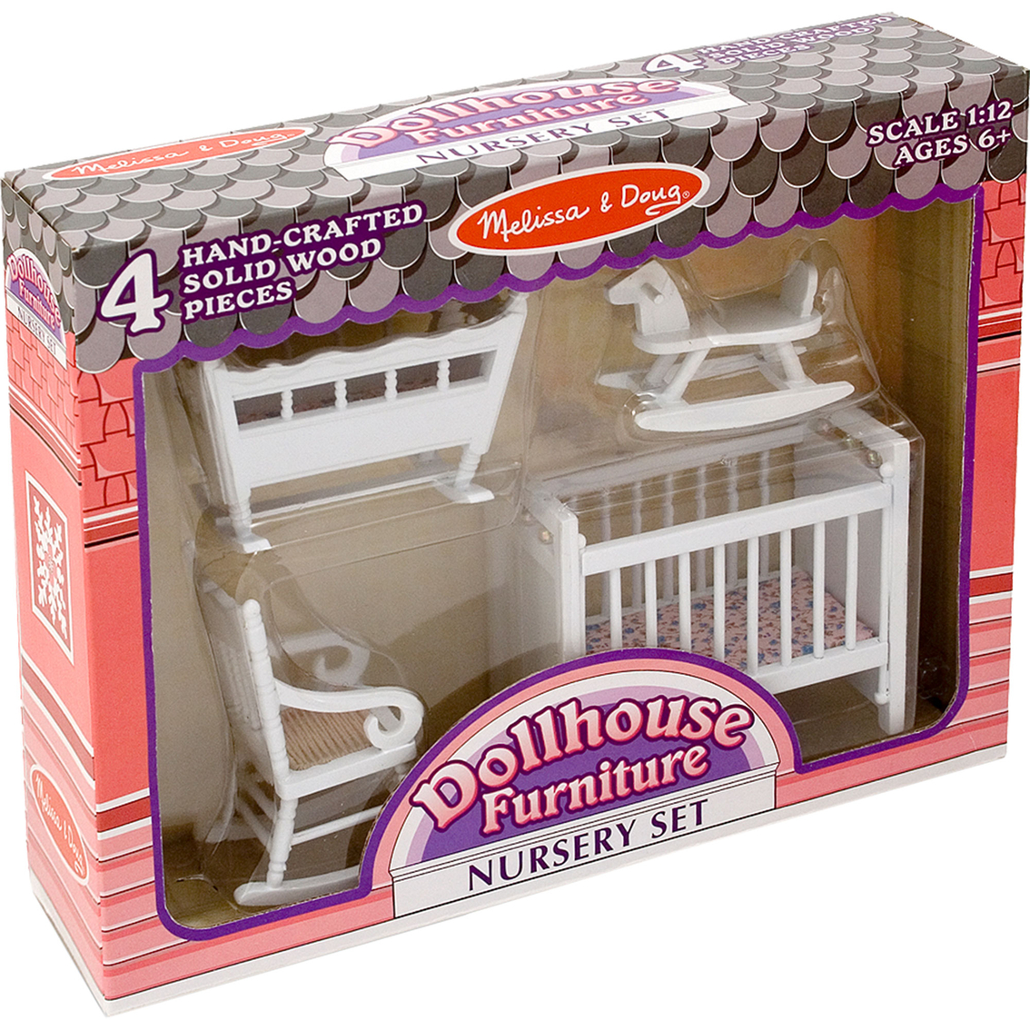 Melissa & Doug 4 Pc. Dollhouse Nursery Furniture Set - Image 2 of 2