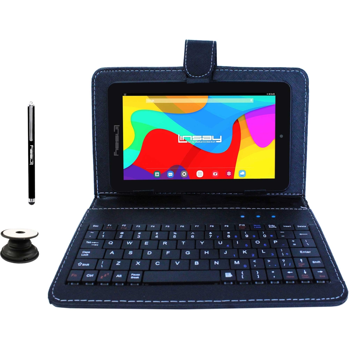 Linsay 7 in. 2GB RAM 32GB Tablet with Keyboard, Backpack, Holder and Pen - Image 2 of 3