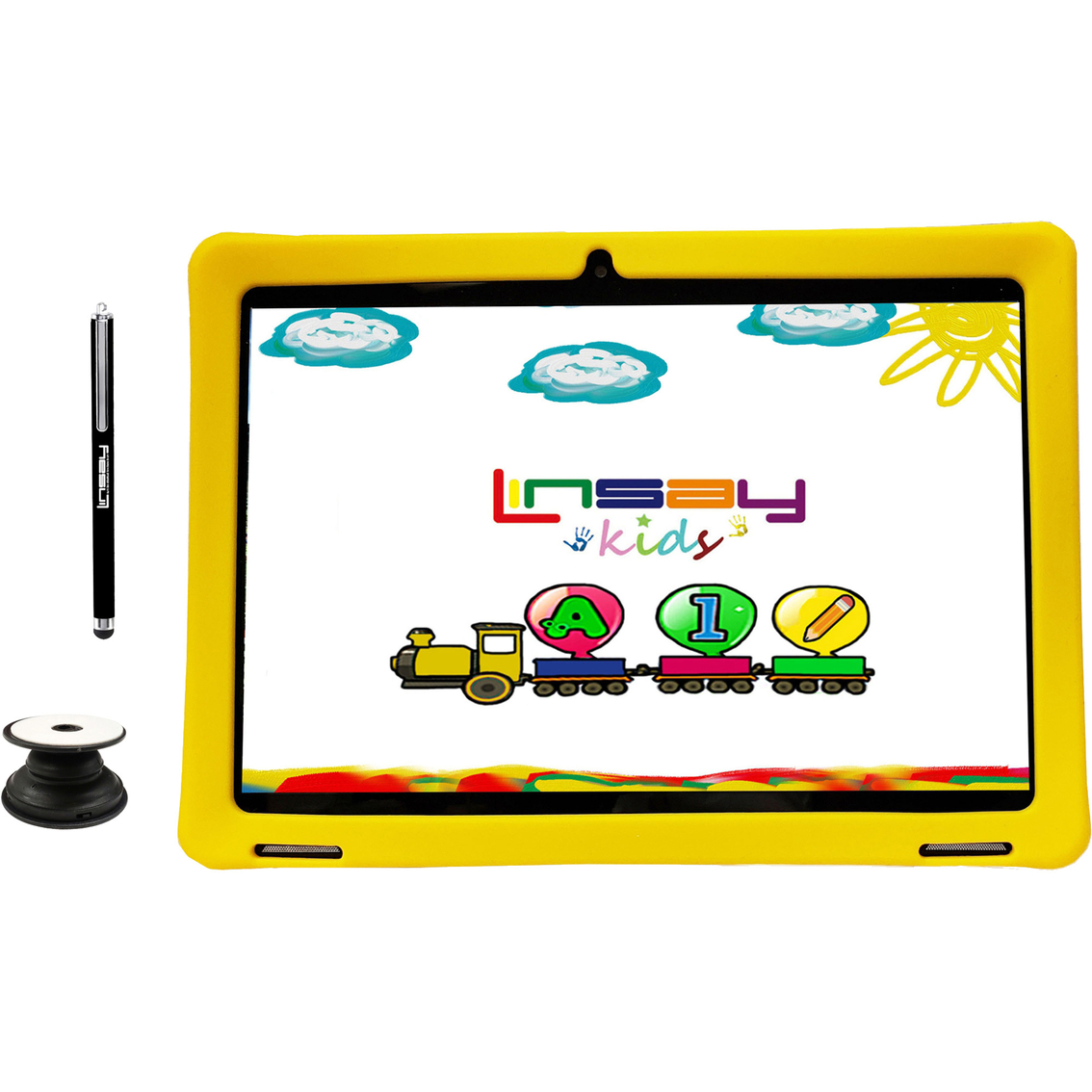 Linsay 10.1 in. 2GB RAM 32GB Tablet with Kids Case, Backpack, Holder and Pen Bundle - Image 2 of 3