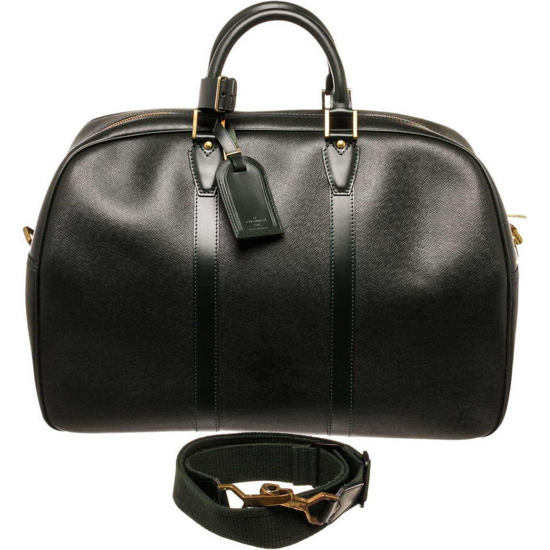 Louis Vuitton Kendall Handbag Taiga Leather PM Black