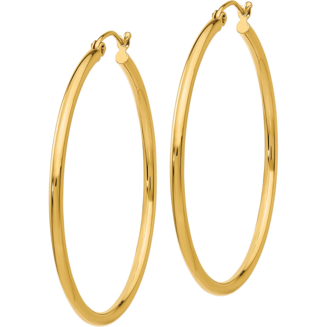 14k Yellow Gold Hoop Earrings | Gold Earrings | Jewelry & Watches ...