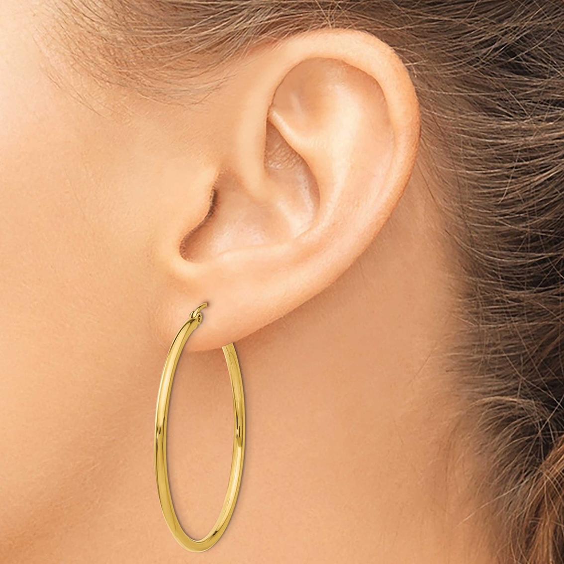 14K Yellow Gold Hoop Earrings - Image 3 of 3