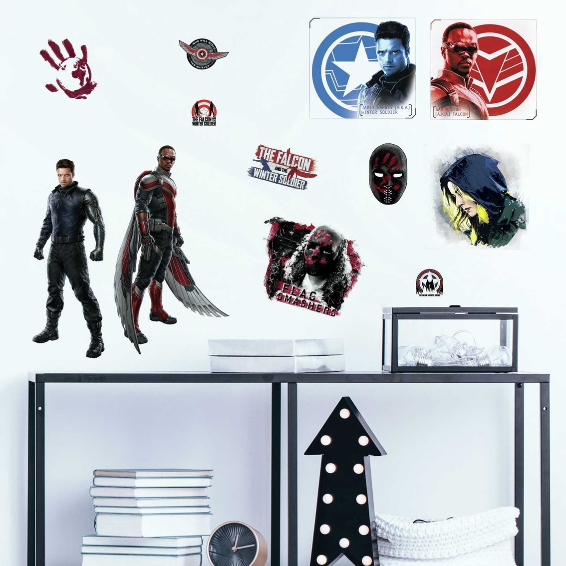 RoomMates Falcon and the Winter Soldier Peel & Stick Wall Decals - Image 3 of 6