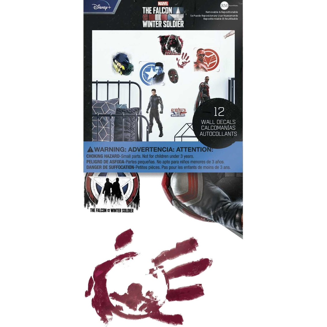 RoomMates Falcon and the Winter Soldier Peel & Stick Wall Decals - Image 6 of 6