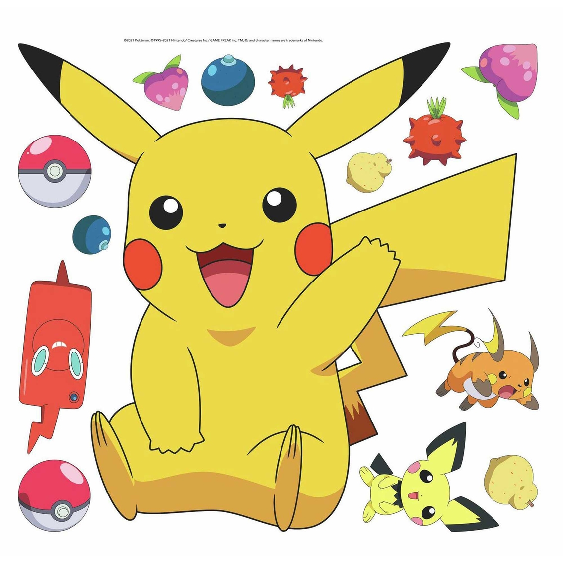RoomMates Pikachu Peel and Stick Giant Wall Decals - Image 3 of 7