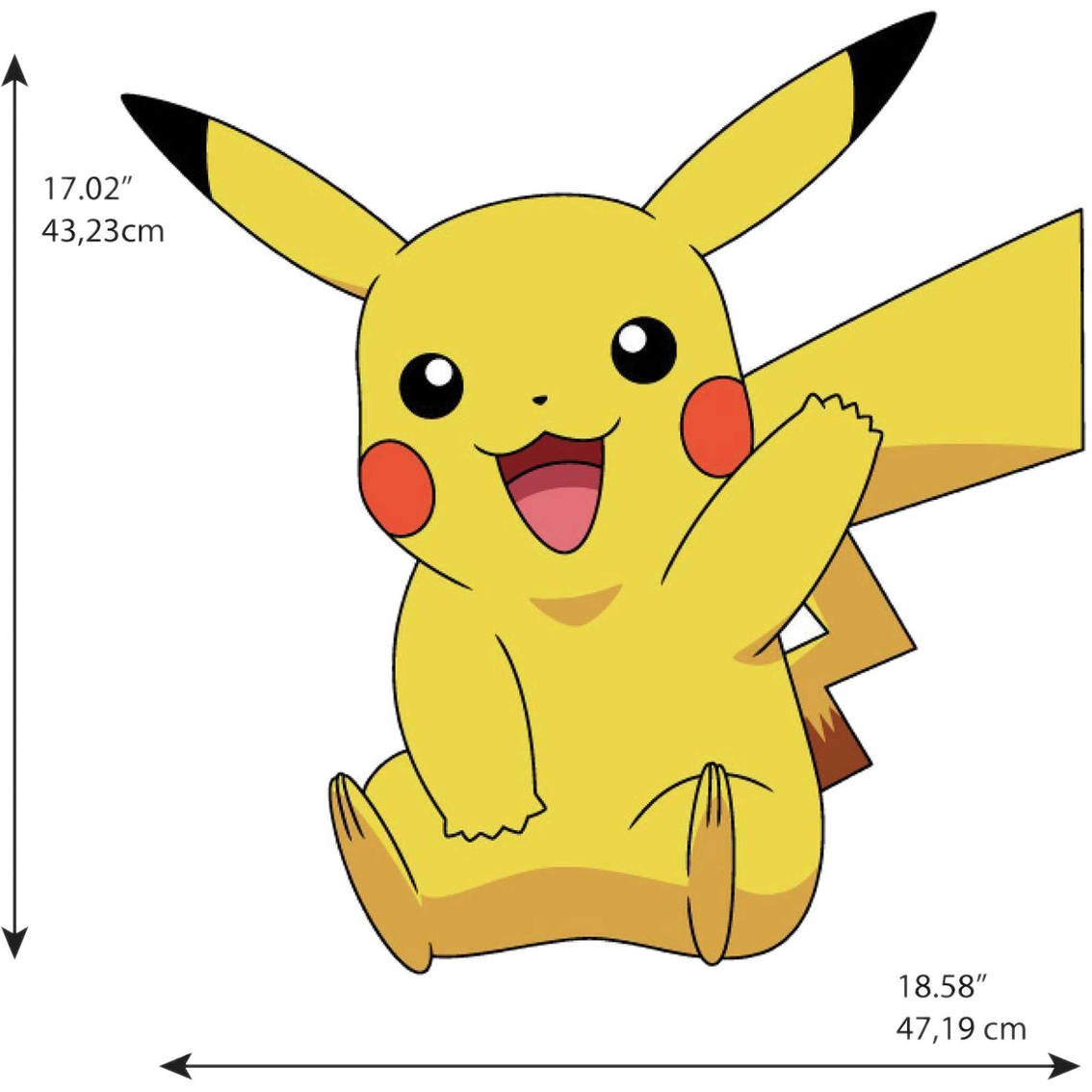RoomMates Pikachu Peel and Stick Giant Wall Decals - Image 5 of 7