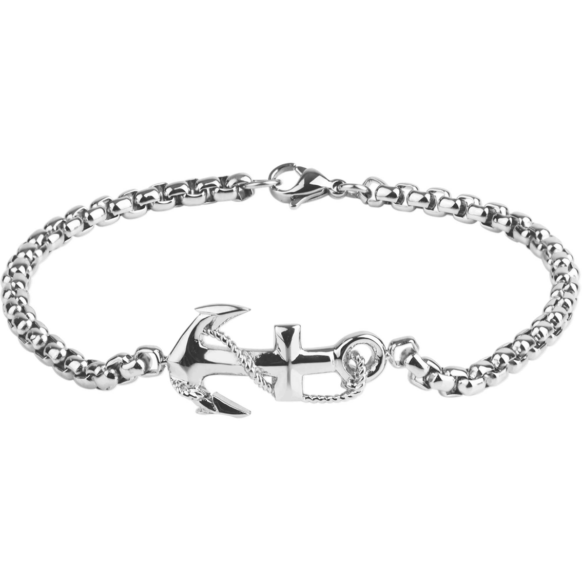 Stainless Steel Anchor Bracelet | Men's Bracelets | Jewelry & Watches ...