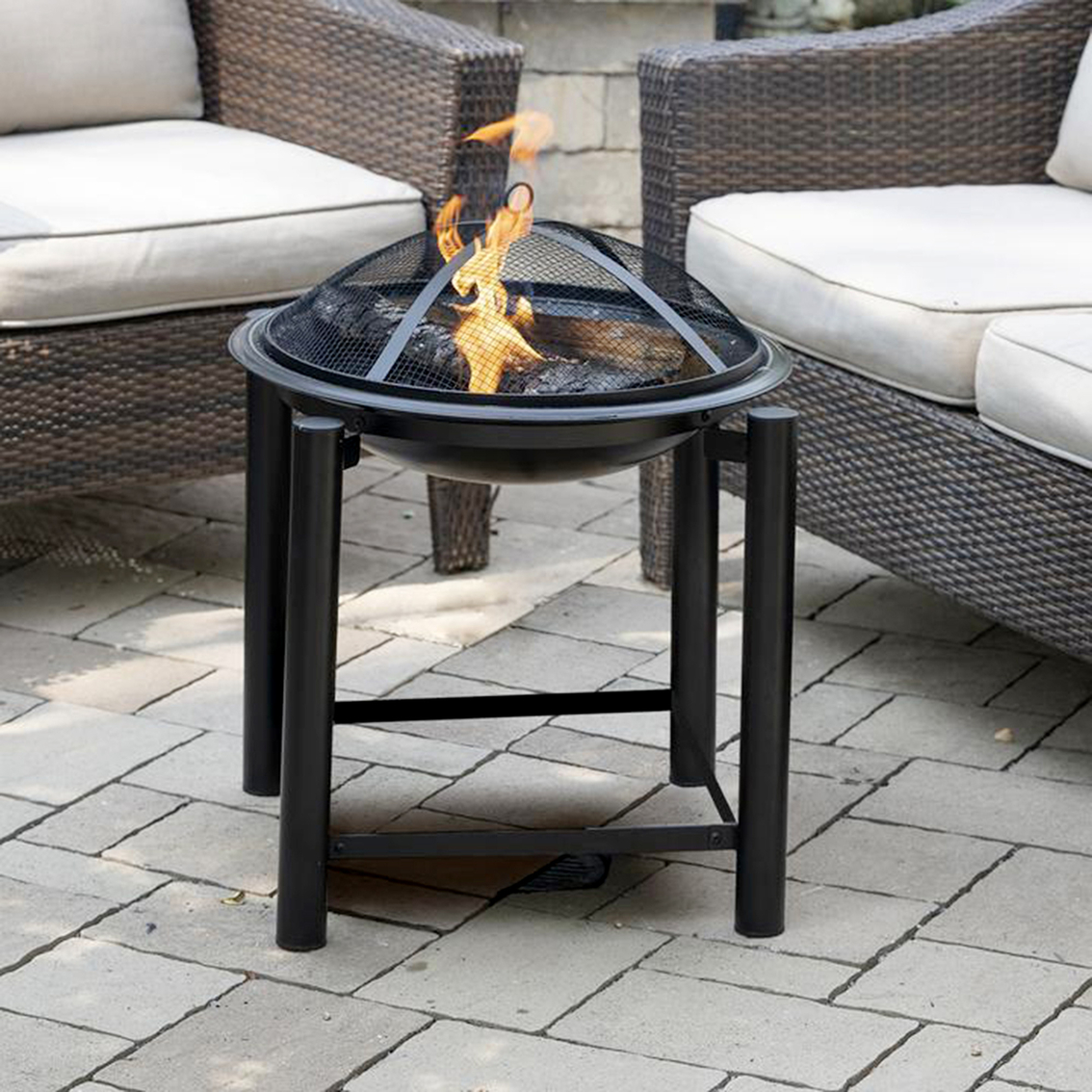 Blue Sky Outdoor Living 21 in. Square Raised Fire Pit - Image 2 of 2
