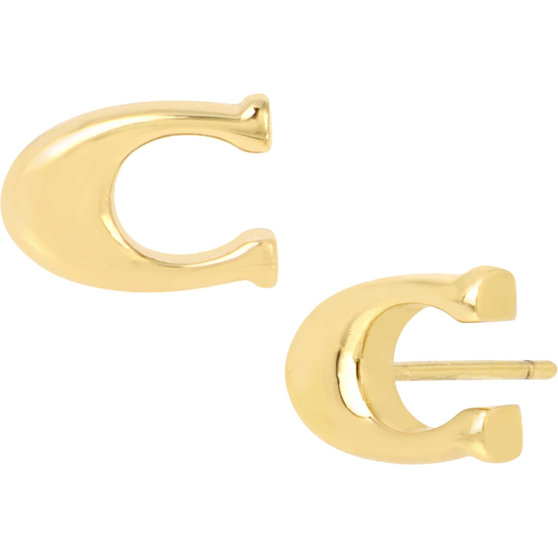 Coach Signature C Stud Earrings, Fashion Earrings, Jewelry & Watches