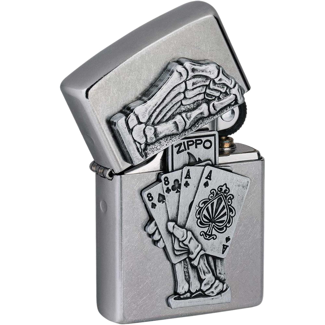 Zippo Dead Man's Hand Emblem Lighter - Image 2 of 2
