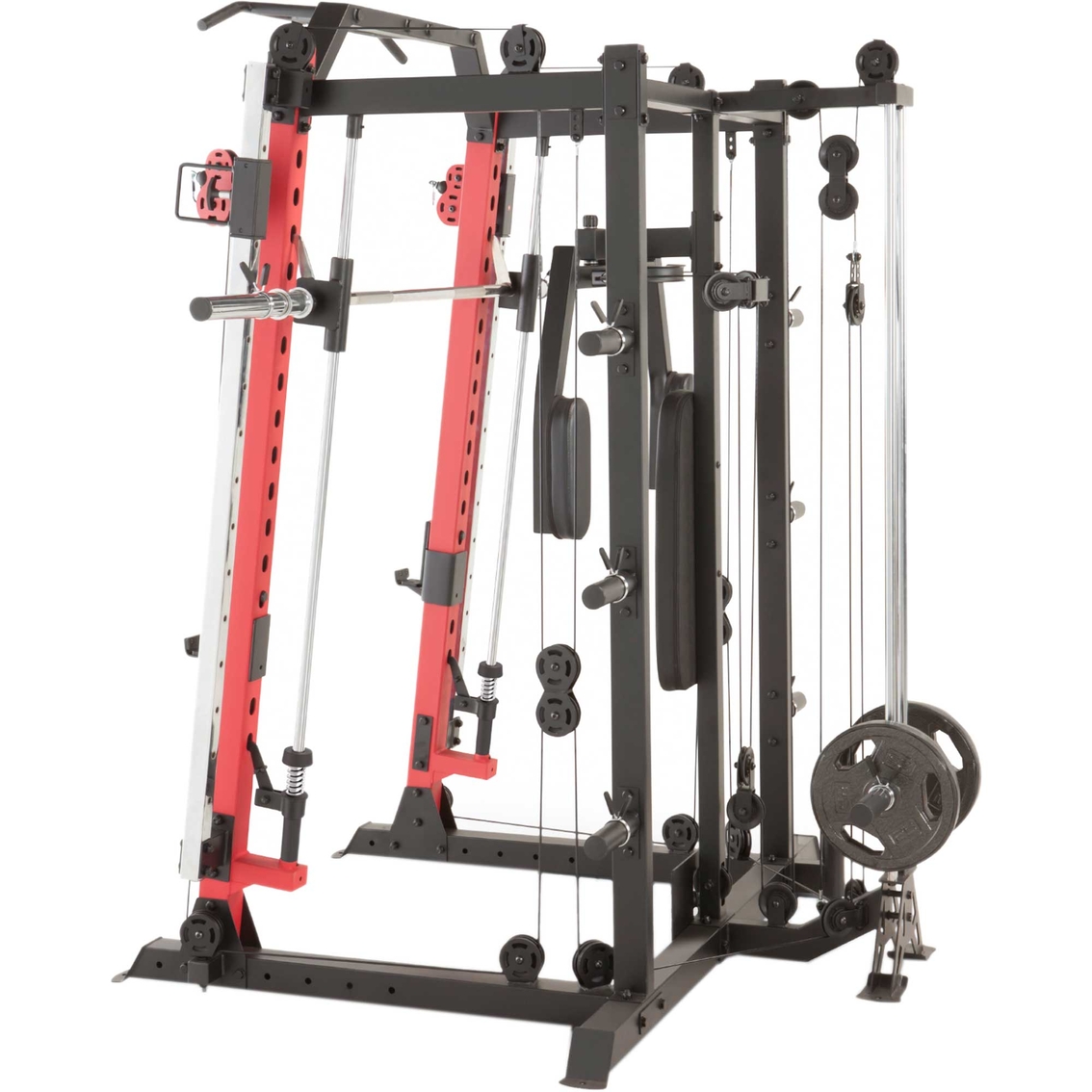 Marcy Smith Machine Cage System with Pull Up Bar and Landmine Station - Image 2 of 10