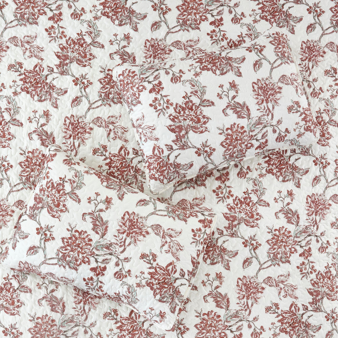 Modern Threads 5 pc. Print Primrose Floral Quilt Set - Image 6 of 6