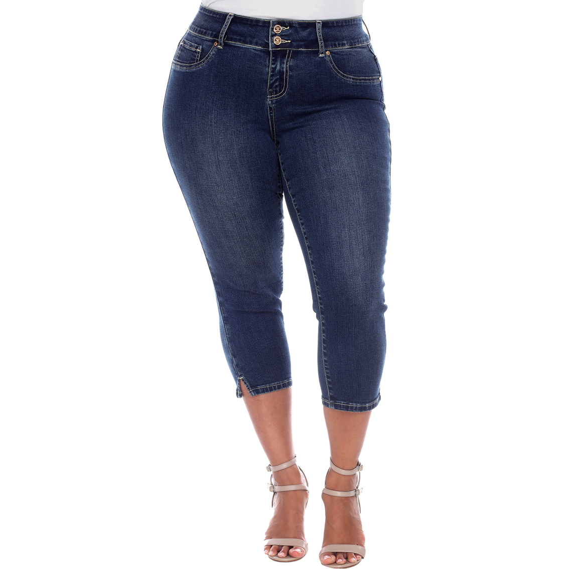 White Mark Plus Size Capri Jeans | Jeans | Clothing & Accessories ...