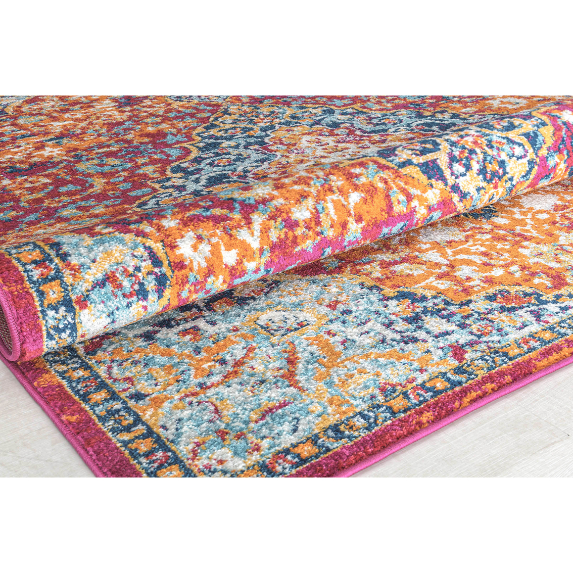 Rugs America Harper Rosy Peach Abstract Vintage Area Rug - Image 5 of 8