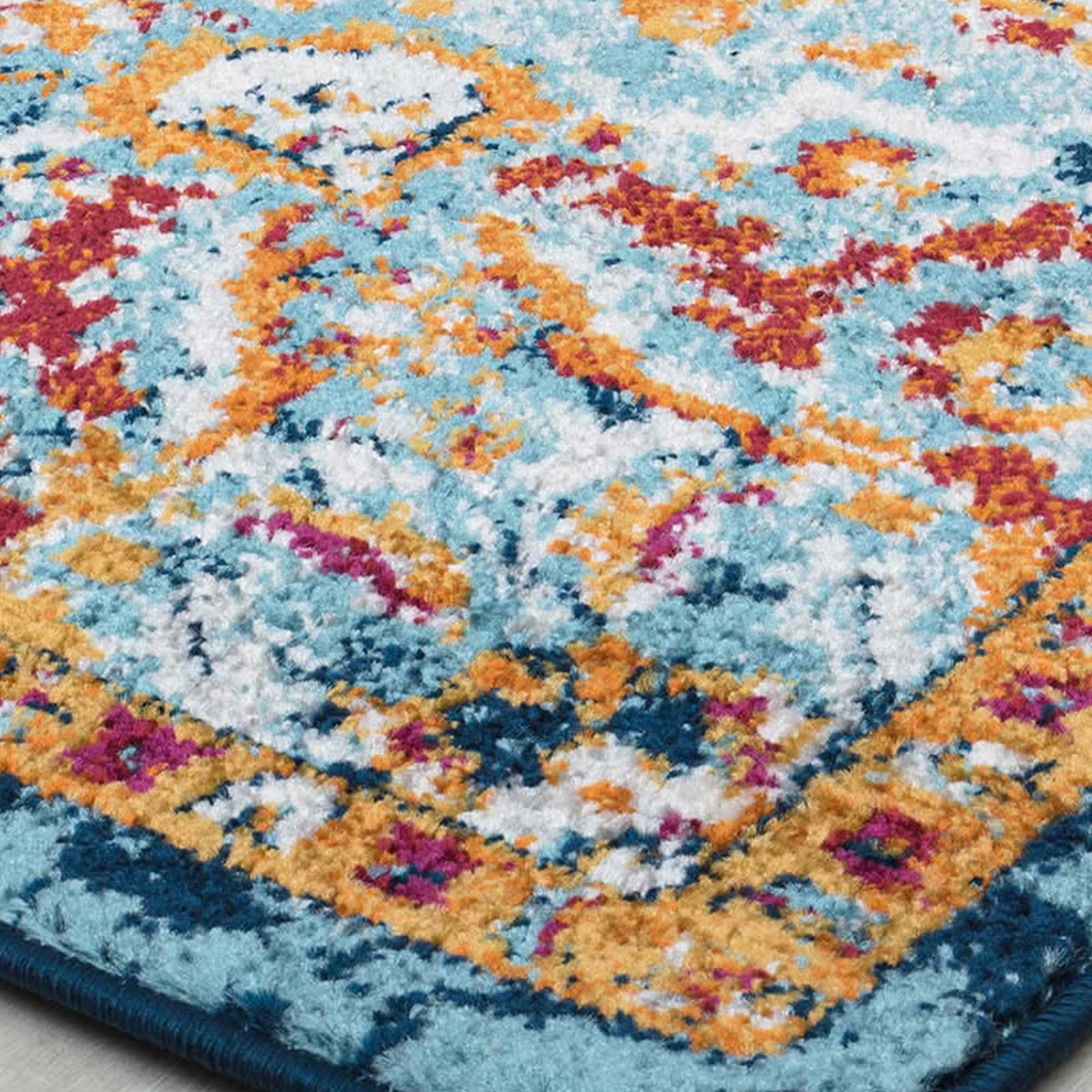 Rugs America Harper Sweet Nectar Abstract Vintage Area Rug - Image 8 of 8