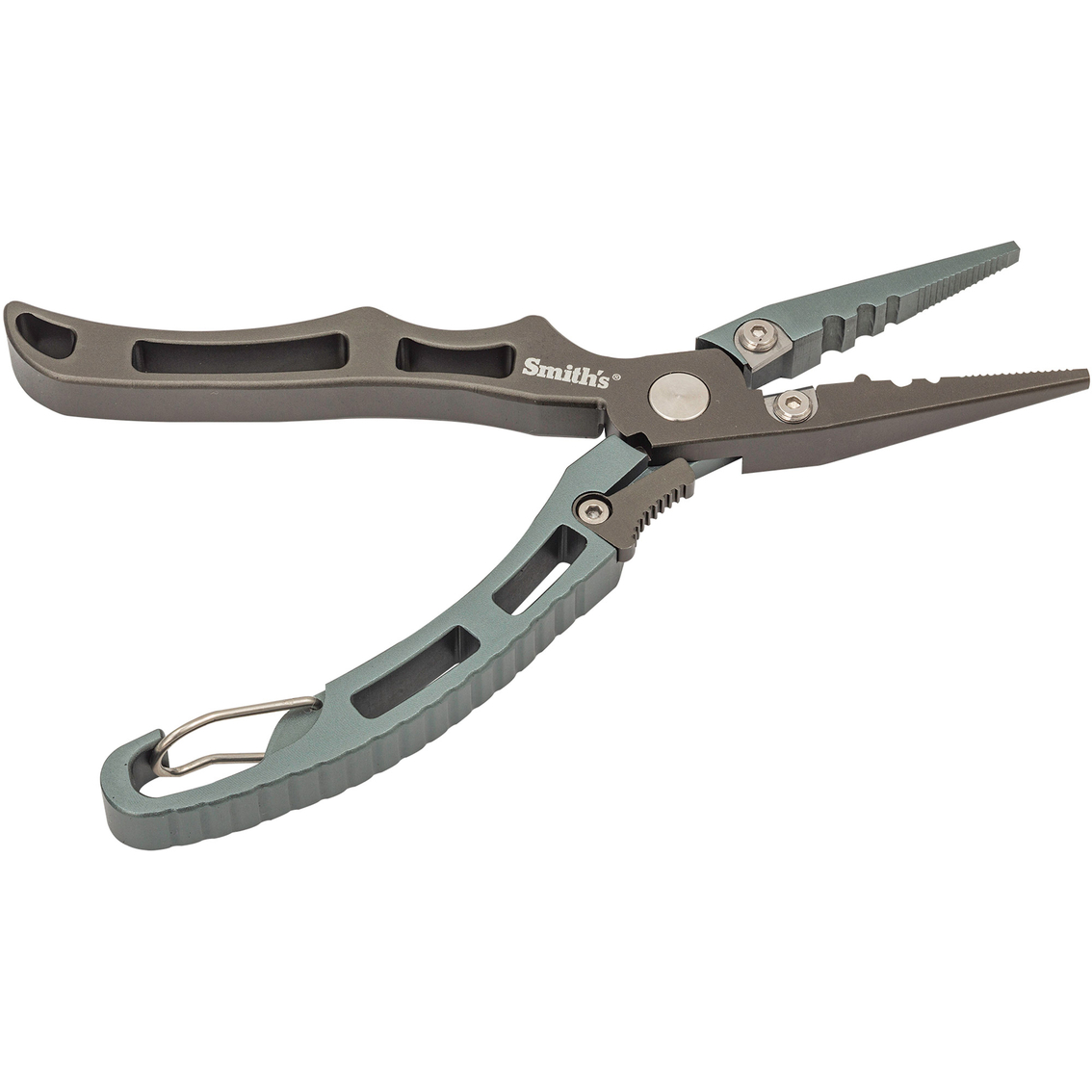 Smith's Aluminum Fishing Pliers With Carabiner Without Split Ring, Fishing  Accessories, Sports & Outdoors