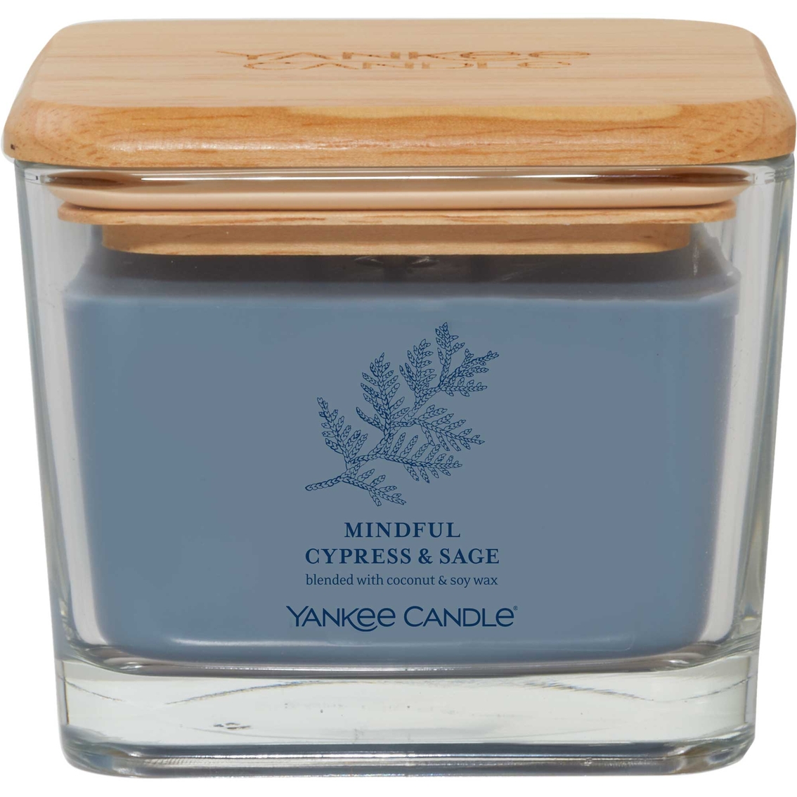 Yankee Candle Mindful Cypress And Sage Medium Well Living 3 Wick Square  Candle, Candles & Home Fragrance, Household