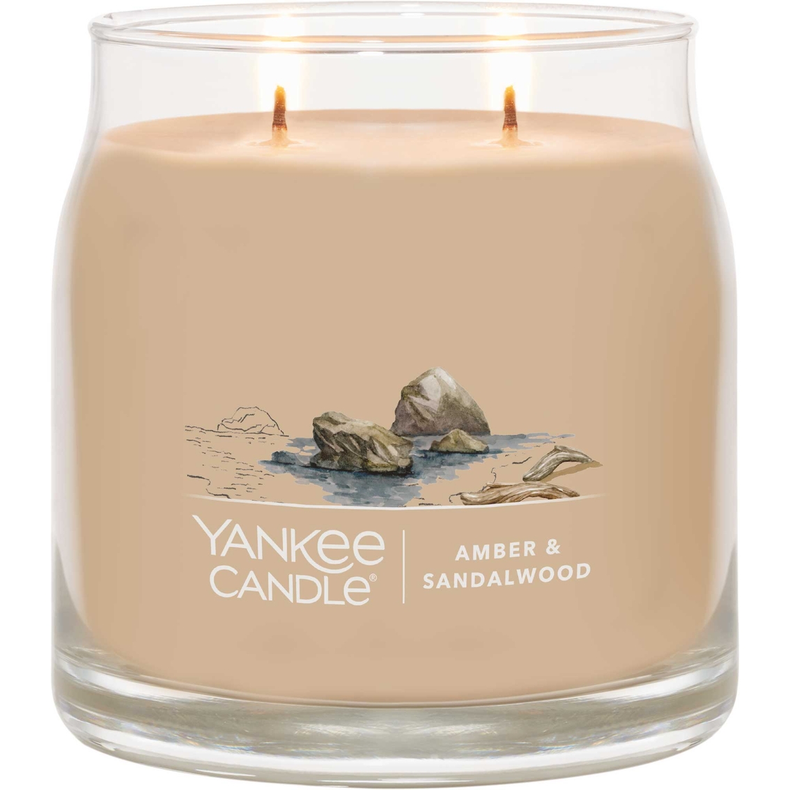 Yankee Candle Amber and Sandalwood Signature Medium Jar Candle - Image 2 of 2