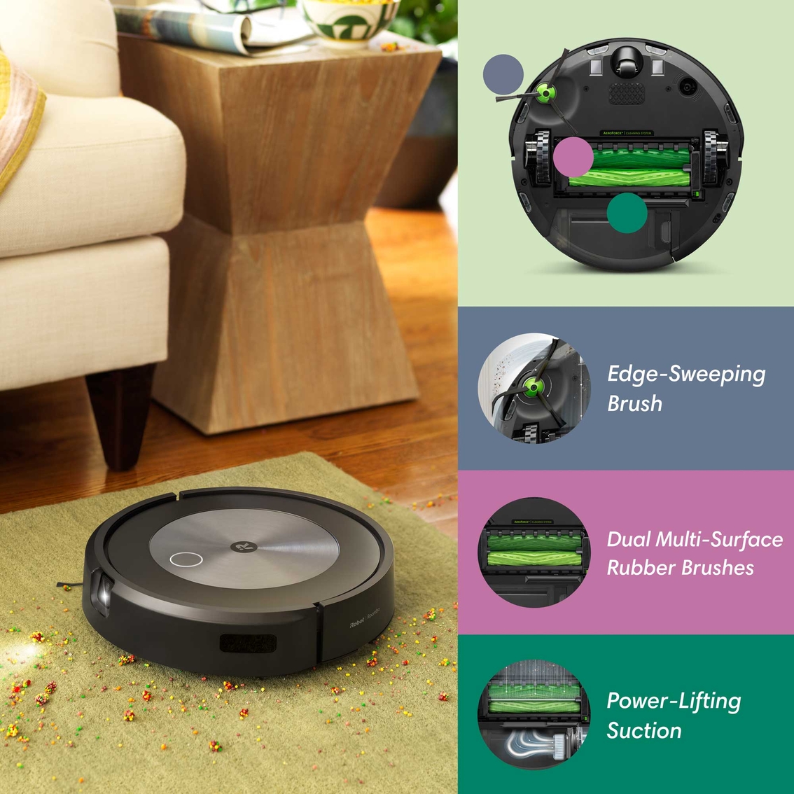 iRobot Roomba j7 (7150) Wi-Fi Connected Robot Vacuum - Image 4 of 10