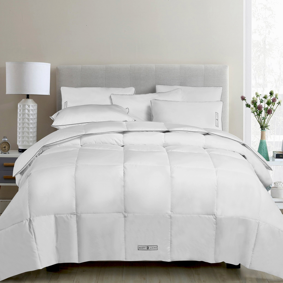 Scott Living 233tc Cotton Down Fiber All Seasons to Extra Warmth Comforter - Image 2 of 3