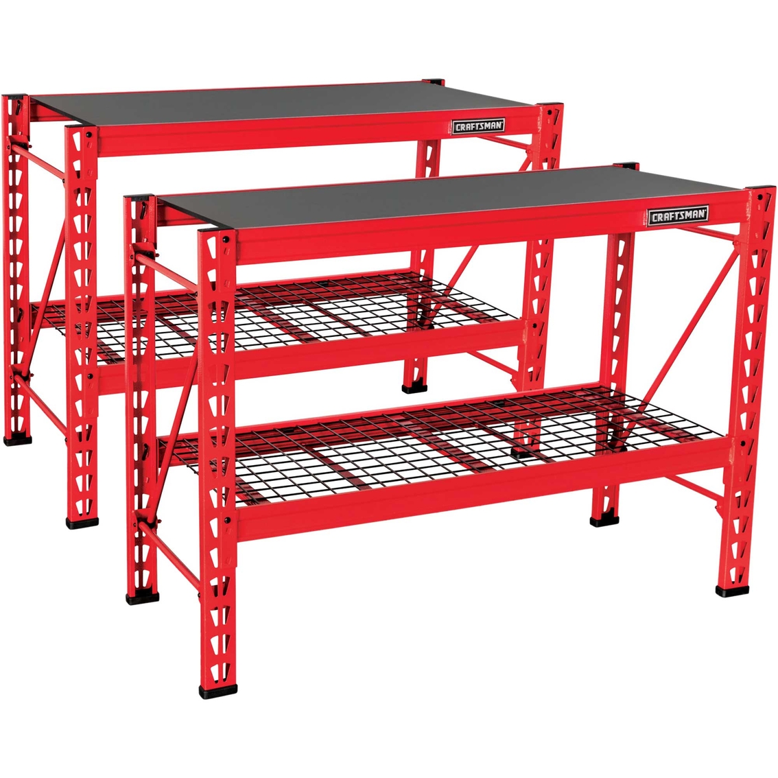 Craftsman 2-Shelf 3 ft. Tall Stackable Tool Chest Depth Storage Rack, 2 pk. - Image 1 of 10