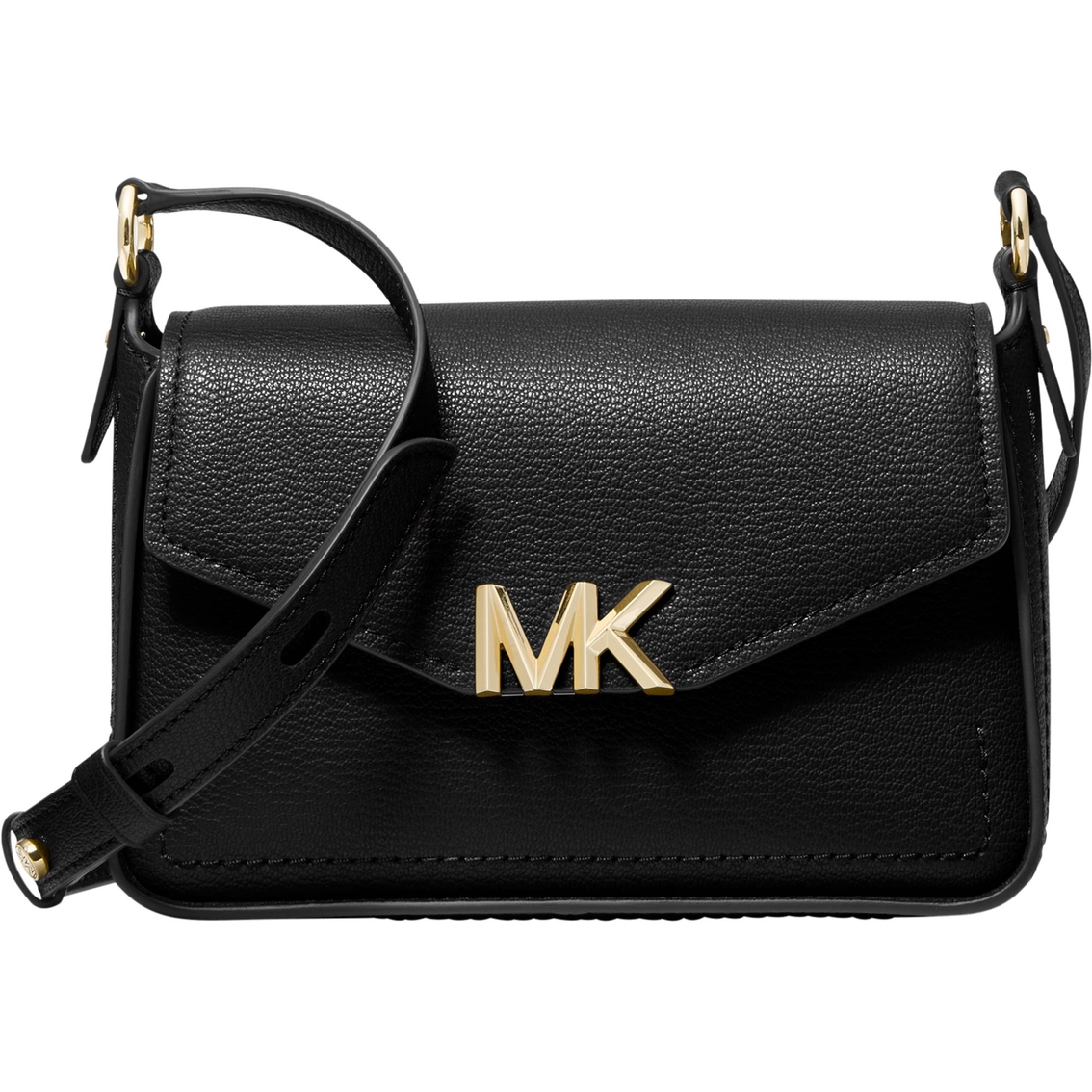 Michael  Kors  Medium Leather Flap Messenger Bag - Luggage