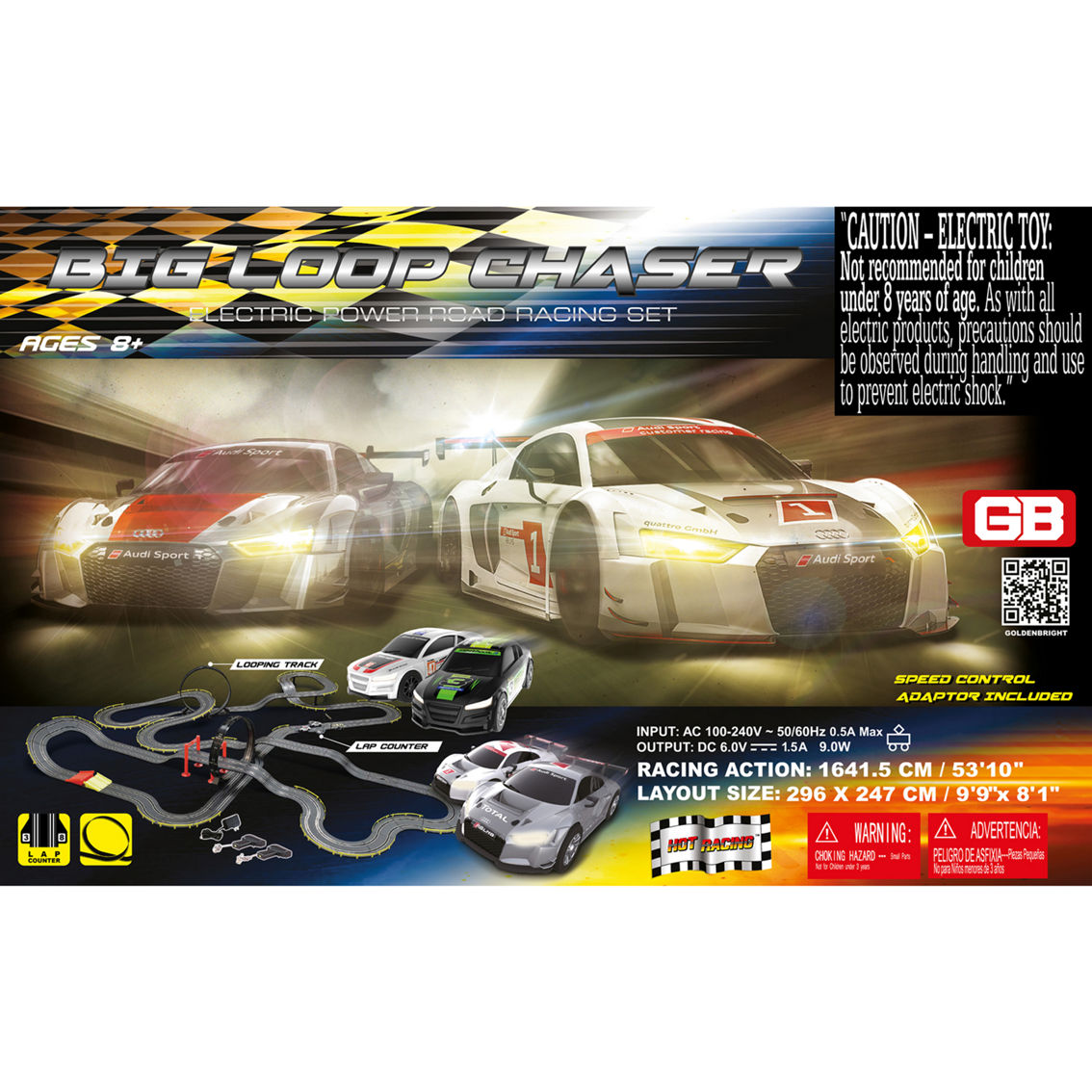 Golden Bright Electric Power XXL Racing Track