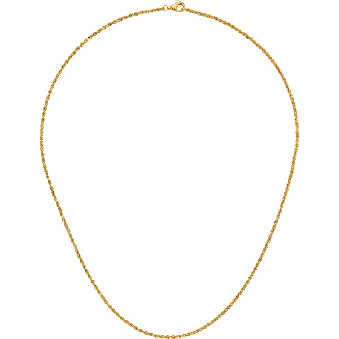 24K Pure Gold 22 in. Rope Chain Necklace - Image 2 of 8