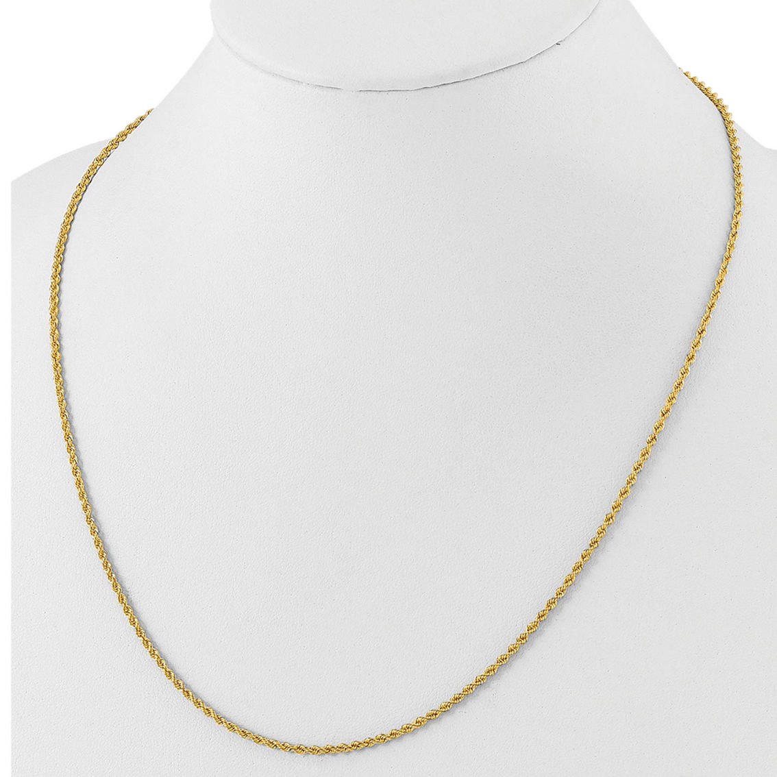 24K Pure Gold 22 in. Rope Chain Necklace - Image 6 of 8