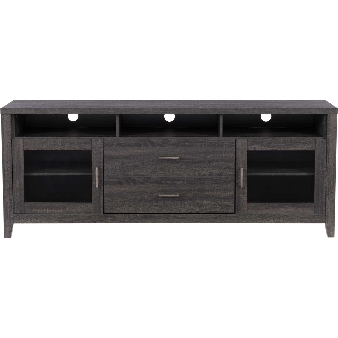 Corliving Hollywood Dark Grey TV Cabinet with Drawers for TVs up to 85 in. - Image 2 of 8