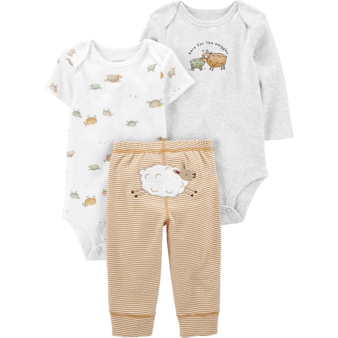 Carter's Infant Boys Lamb Outfit 3 Pc. Set | Baby Boy 0-24 Months ...